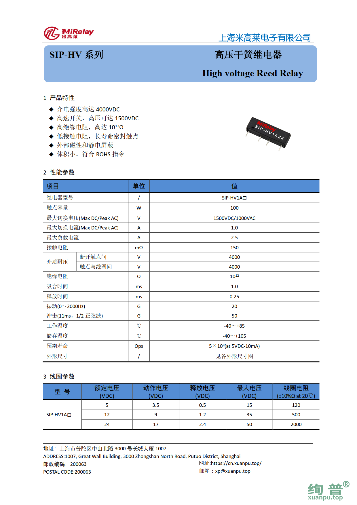 SIP-HV1A12S